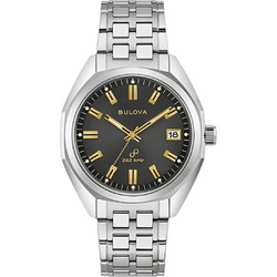 Bulova Ανδρικό Ρολόι με Ασημί Μεταλλικό Μπρασελέ 96B415