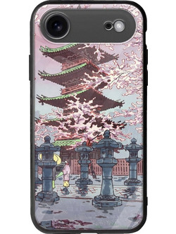 Θήκη Ukiyo-e - Cherry Blossom iPhone Air Groove TPU (Tempered Glass και TPU)