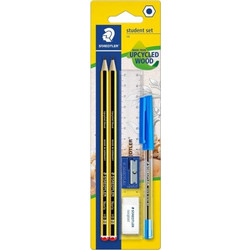 STAEDTLER Staedtler σετ blister (2 μολύβια hb, 1 γόμα και 1 ξύστρα μονής οπής) για σκίτσο και γραφή 120 SET BKD21