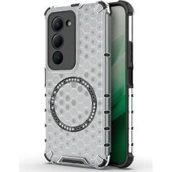 Techsuit Honeycomb Shield MagSafe Back Cover White (Xiaomi Redmi 15 4G / Redmi 15 5G)