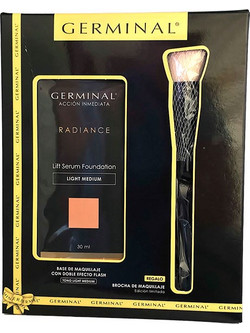 GERMINAL Instant Action Radiance Foundation Set of 2 Light Medium Foundation 30ml + Brush 1 unit
