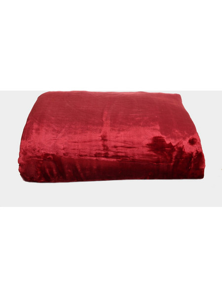 Κουβέρτα βελουτέ υπέρδιπλη 220x240 - Bordeaux Μπορντό