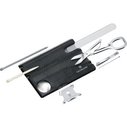 Κάρτα Victorinox Swiss Lite Transparent με 13 Λειτουργίες Μαύρη 0.7333.T3