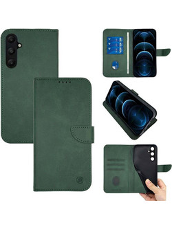 Sonique Urban Wallet Θήκη Πορτοφόλι Dark Green (Samsung Galaxy A05s 4G)