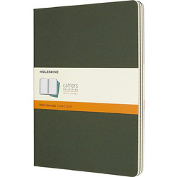 Moleskine Σημειωματάριο - Cahier Large Ruled Myrtle Green (CH021K15) 3τεμ