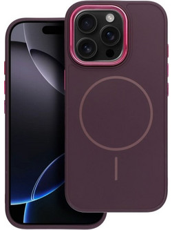 iS METALLIC FRAME MAG COVER IPHONE 16 PRO MAX purple backcover