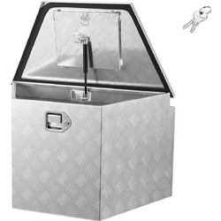 VEVOR Κουτί Αποθήκευσης Αλουμινίου 737x410x457mm με Κλειδαριά για Ρυμούλκες, Φορτηγά, SUV, RV, Εκτός Δρόμου - Ασημί TCGJX29X165XF752G001V0