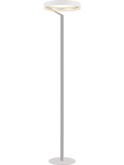 Φωτιστικό Δαπέδου ROLLIE LED 43W Dimmable 2700K 2150lm - Αμμώδες Λευκό Αλουμινίου, SMD, IP20, 385x1700mm - CNF43WDIM