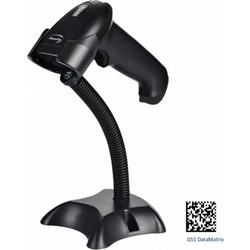 Ασύρματος/Ενσύρματος Barcode Scanner Χειρός Power On BCS-05BW - 1D & 2D & QR - 500 Scans/Sec - Bluetooth/2.4GHz - Mε Bάση - Black BCS-05BW