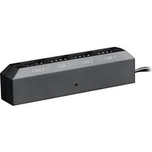 Hub σύνδεσης έως και 4 ανεμιστήρων 3-pin/4-pin, με λειτουργία PWM fan speed control, σε μαύρο χρώμα