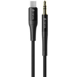 Καλώδιο Ήχου Devia EC620 USB C σε 3.5mm 1m Ipure Μαύρο N62123