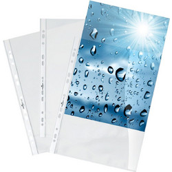 Ζελατίνες Με Τρύπες Durable Α4 Glass Clear 2662 10 Τεμάχια