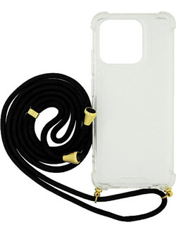 Ancus Crossbody Back Cover Transparent / Black (Xiaomi Redmi 12C)