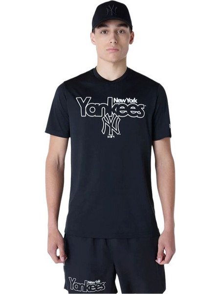 Μπλουζάκι μπάσκετ New Era New York Yankees MLB Μαύρο
