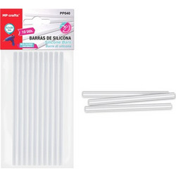 MP ράβδοι σιλικόνης PP040 για θερμοπίστολο, 7.1mm x 20cm, 10τμχ