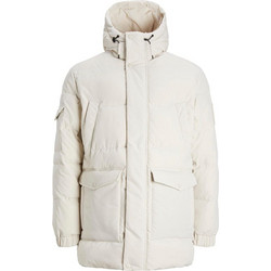 Jack & Jones Ανδρικό Μπουφάν Χειμωνιάτικο Παρκά Λευκό 12218398