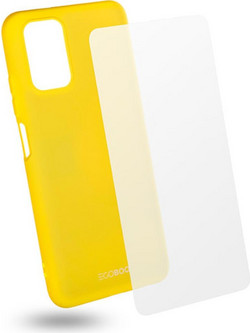 EGOBOO Θήκη Πλάτης Xiaomi Redmi Note 10 Lime + Tempered Glass
