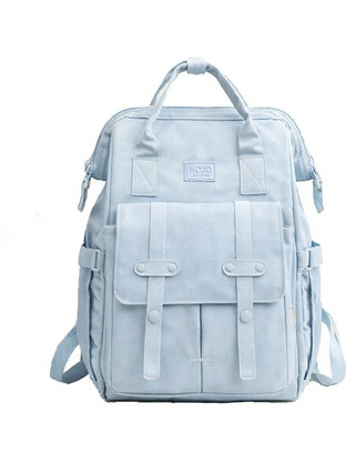 Γυναικείο Σακίδιο Πλάτης Backpack από Πολυεστέρα με Θήκες, 28x21x41cm, Μπλε - Aria Trade