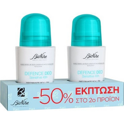 Bionike Defence Deo Sensitive Extra Gentle Αποσμητικό Roll On 48h 2x50ml