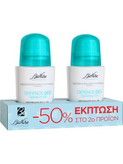 Bionike Defence Deo Sensitive Extra Gentle Αποσμητικό Roll On 48h 2x50ml