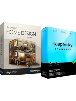 Combo Pack KASPERSKY STANDARD 1USER 1YEAR KAI HOME DESIGN 10 LIFETIME - ΗΛΕΚΤΡΟΝΙΚΕΣ ΑΔΕΙΕΣ