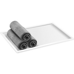 Δίσκος Πετσετών Sanco Hotel Amenities 00136-Μ101 Ματ Λευκό 30x20x1cm