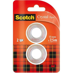 Σελοτέιπ Scotch Crystal 19mmx7.5m set 2/τμχ. 6-1975R2