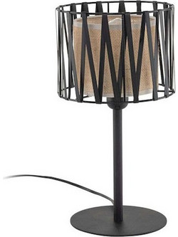 TK Lighting Harmony Πορτατίφ για Ντουί E27 με Μαύρο Καπέλο και Βάση Κωδικός: 5889