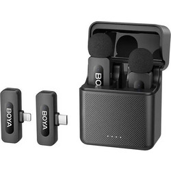 BOYA BY-V3 Combo Σετ 2 Μικρόφωνα Πέτου USB / Lightning