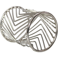 Δαχτυλίδι Πετσέτας Azur 029199 5x5x3cm Silver Αλουμίνιο
