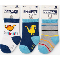 Βρεφικές κάλτσες αγόρι DESIGN 3 Pack 3001196 - MULTICOLOR