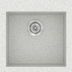 Sanitec Classic 339 Ένθετος Νεροχύτης Γρανίτη Ματ Granite White 50x50cm