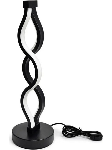VenCore VenCore Heliora Black 2792-20009 - Μοντέρνο Επιτραπέζιο Φωτιστικό LED USB 8W 5 Volt Μαύρο Αλουμίνιο με Ρυθμιζόμενο CCT Λευκό - Ημέρας - Θερμό - Χειρισμός CCT μέσω Controller με Καλώδιο