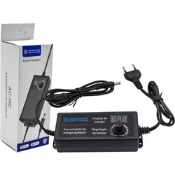 Universal Τροφοδοτικό AC/DC 60W 3-12V 5A με Ρυθμιζόμενη Τάση και Ψηφιακό Βολτόμετρο Μαύρο AWX-0312500