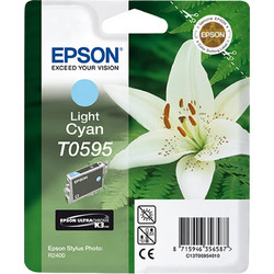 Epson T0595 Light Cyan Μελάνι Εκτυπωτή Inkjet C13T059540