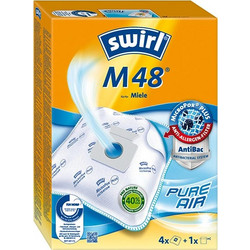 Swirl M48 Σακούλες Σκούπας 4τμχ Συμβατές με Σκούπα Miele