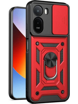 Bodycell Armor Slide Θήκη Κινητού Red (Xiaomi Poco C81 / Poco C81 Pro)