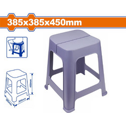 Wadfow WPZ1345 Σκαμπό Πλαστικό 385Χ385Χ450mm