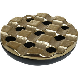 Σταχτοδοχείο Αντιανεμικό ASR104 15,5x4cm Black-Gold Espiel Αλουμίνιο