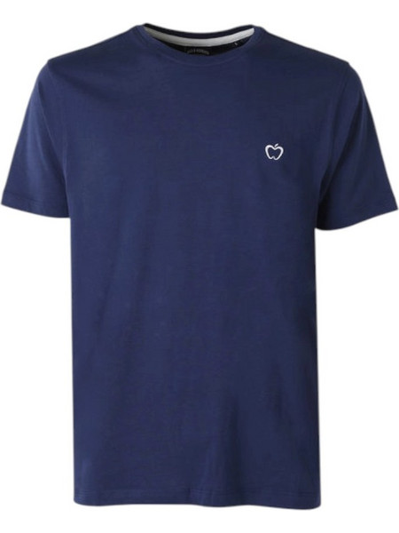 Baci & Abbracci - Ανδρικό T-shirt Crew Neck with Logo BAM3381-INDACO Μπλε