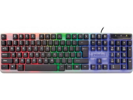 Rebeltec Neon Gaming Πληκτρολόγιο RGB Black