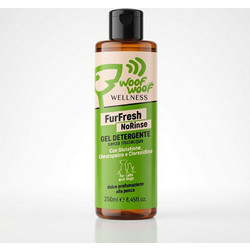 Woof Woof Wellness FurFresh NoRinse Gel για Σκύλους & Γάτες - 250 ml - Καθαριστικό Gel Χωρίς Ξέβγαλμα