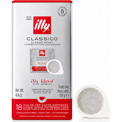 Illy Κάψουλες Espresso Classico Συμβατές με Μηχανή E.S.E Pod 18τμχ