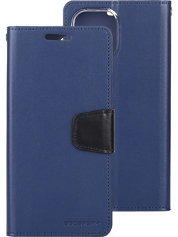 Θήκη Book Goospery Sonata Diary Case για Apple iPhone 12 Pro Max Μπλε-Μαύρο