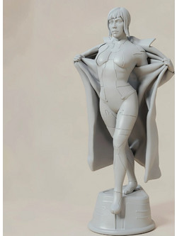 Άβαφη 3D Φιγούρα Major Motoko Scarlett Johansson Ghost in the Shell για Βάψιμο DIY (Δώρο τα Χρώματα)