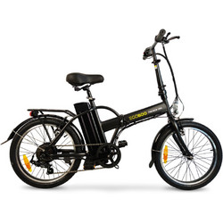 EGOBOO E-Fold 2024 Σπαστό Ηλεκτρικό Ποδήλατο Πόλης 20" 250W με 6 Ταχύτητες και Δισκόφρενα Μαύρο