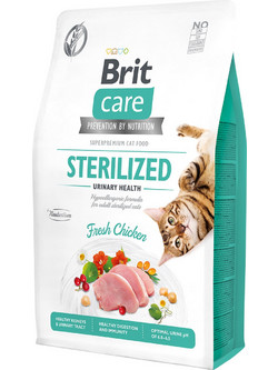 Brit Care Cat Sterilised Urinary Health with Fresh Chicken 2kg