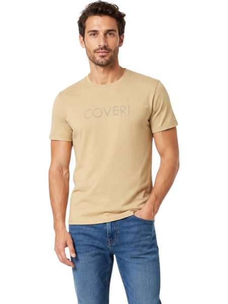 Coveri Moving - Ανδρικό Κοντομάνικο Μπλουζάκι T-Shirt TJ5015-TERRA Καφέ