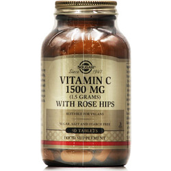 Solgar Vitamin C 1500mg with Rose Hips 90 Ταμπλέτες