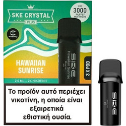 SKE Crystal Plus Pod Hawaiian Sunrise 20mg 2ml (3 Pods)
